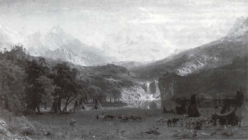 Albert Bierstadt Die Rocke Mountains France oil painting art